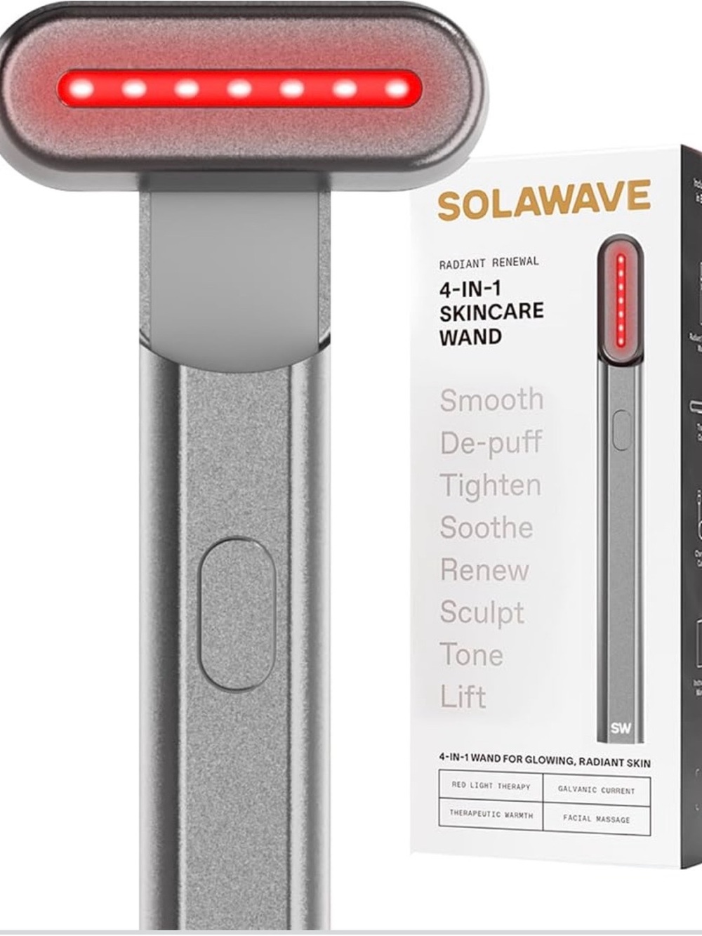 Solawave | 4-in-1 Red Light Therapy Wand